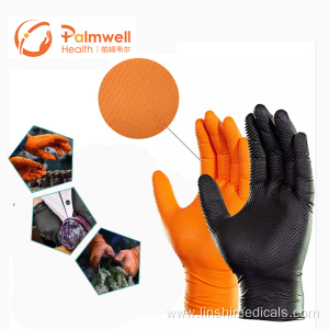 Thickness Latex Free Whole Hand Textured Nitrile Gloves